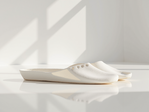 棉质拖鞋，米色棉布材质，厚底设计，柔软舒适，家居用品